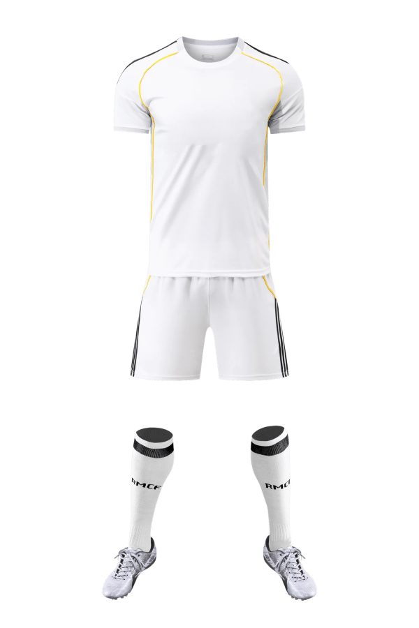 Professional football match uniform set